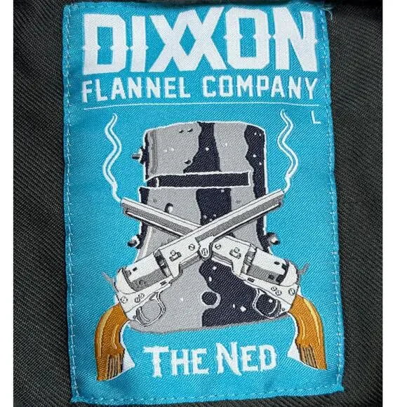 Dixxon Flannel Mens Large Gray The Ned Button Front Long Sleeve Flannel Shirt - Picture 3 of 8